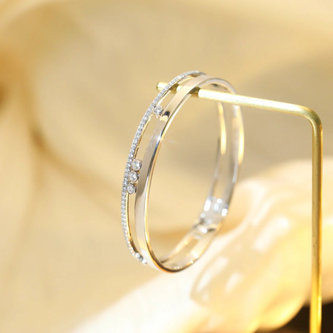 [Luxery]Move Romane Diamond Bangle Bracelet