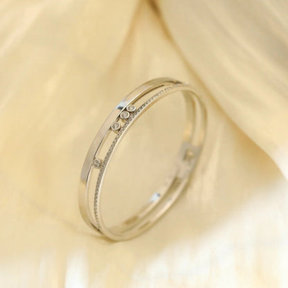 [Luxery]Move Romane Diamond Bangle Bracelet
