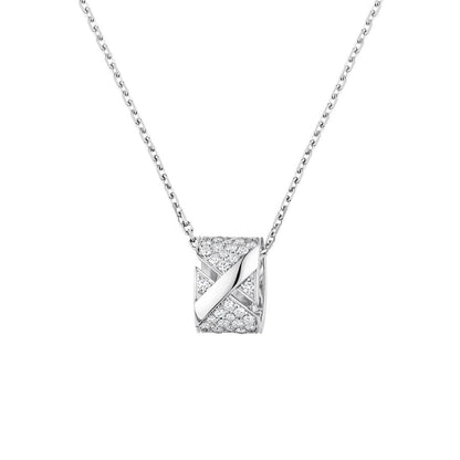 [Luxery]LIENS EVIDENCE DIAMOND PAVED NECKLACE