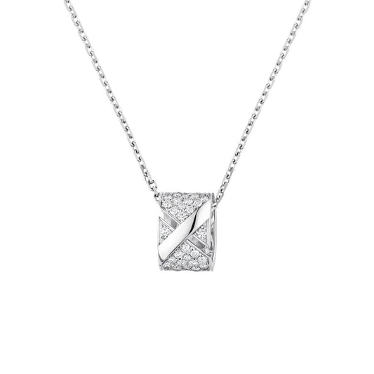 [Luxery]LIENS EVIDENCE DIAMOND PAVED NECKLACE