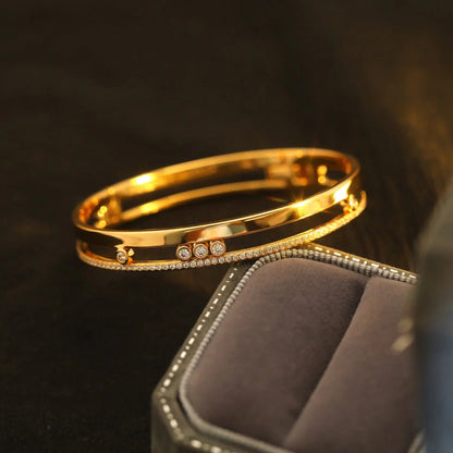 [Luxery]Move Romane Diamond Bangle Bracelet