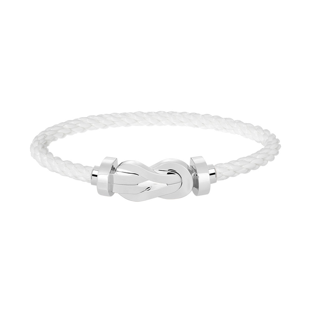 [Luxery]CHANCE LARGE 8 FIGURE BUCKLE NO DIAMOND BRACELET SILVER