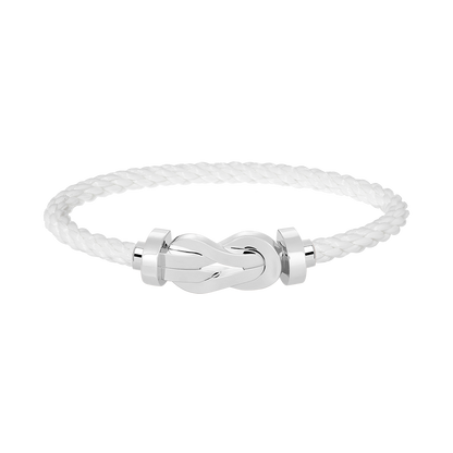 [Luxery]CHANCE LARGE 8 FIGURE BUCKLE NO DIAMOND BRACELET SILVER