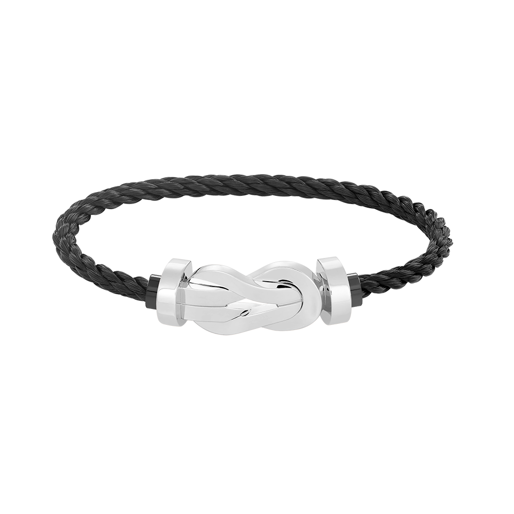 [Luxery]CHANCE LARGE 8 FIGURE BUCKLE NO DIAMOND BRACELET SILVER