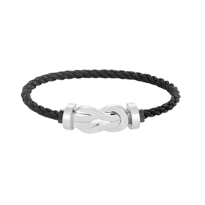 [Luxery]CHANCE LARGE 8 FIGURE BUCKLE NO DIAMOND BRACELET SILVER