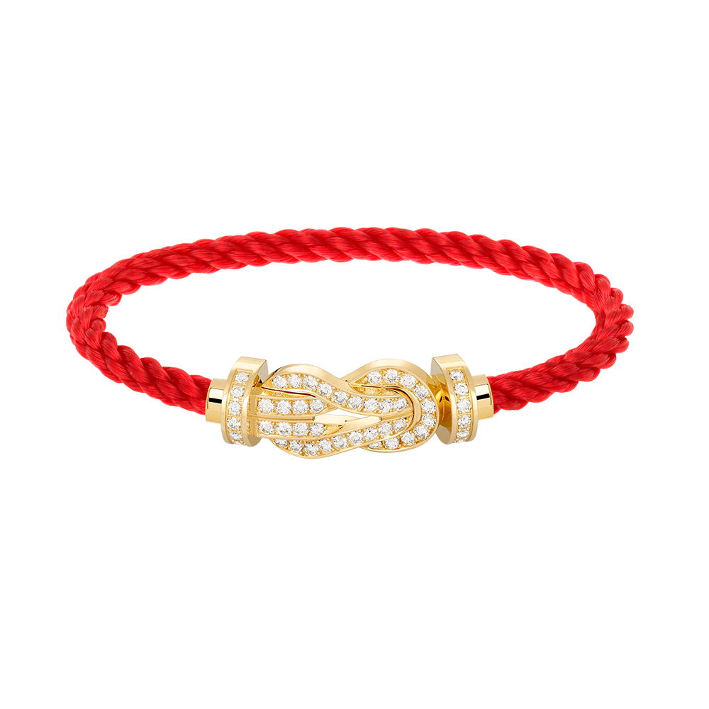 [Luxery]CHANCE LARGE 8 FIGURE BUCKLE FULLDIAMOND BRACELET GOLD