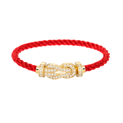 [Luxery]CHANCE LARGE 8 FIGURE BUCKLE FULLDIAMOND BRACELET GOLD