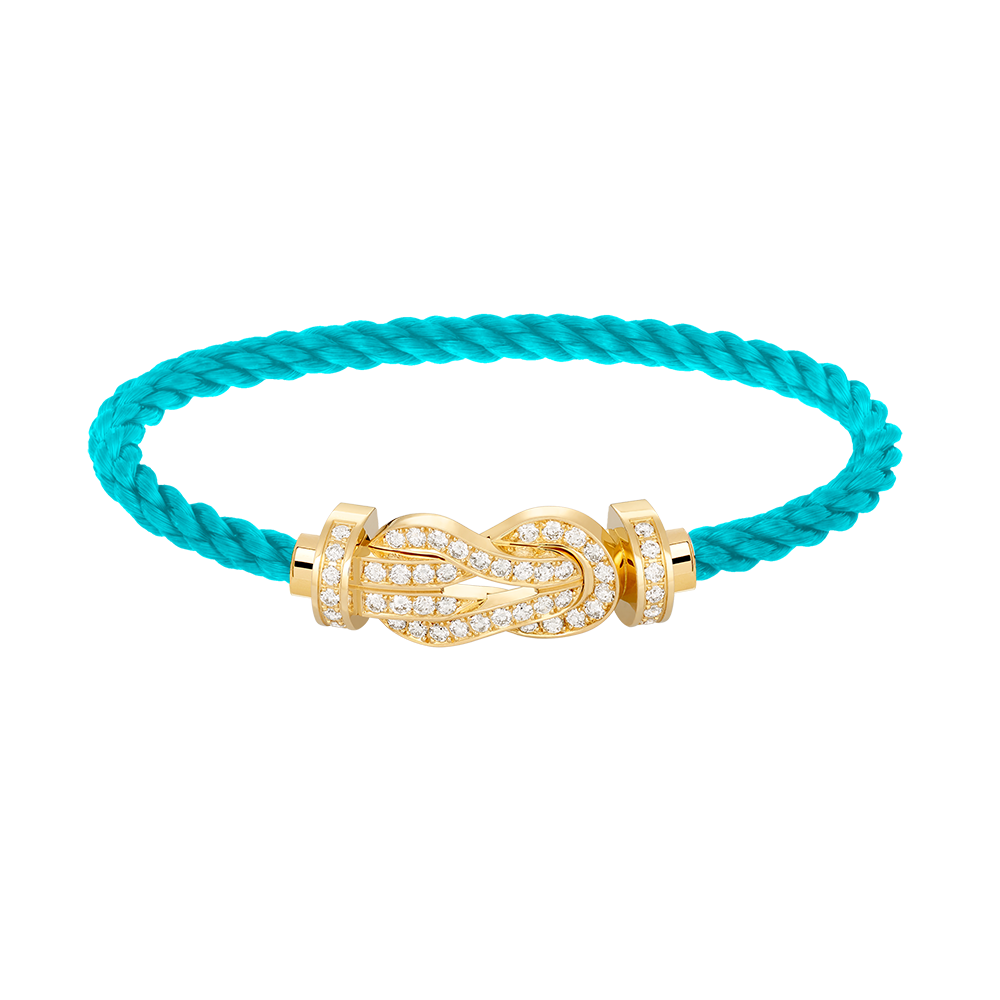 [Luxery]CHANCE LARGE 8 FIGURE BUCKLE FULLDIAMOND BRACELET GOLD