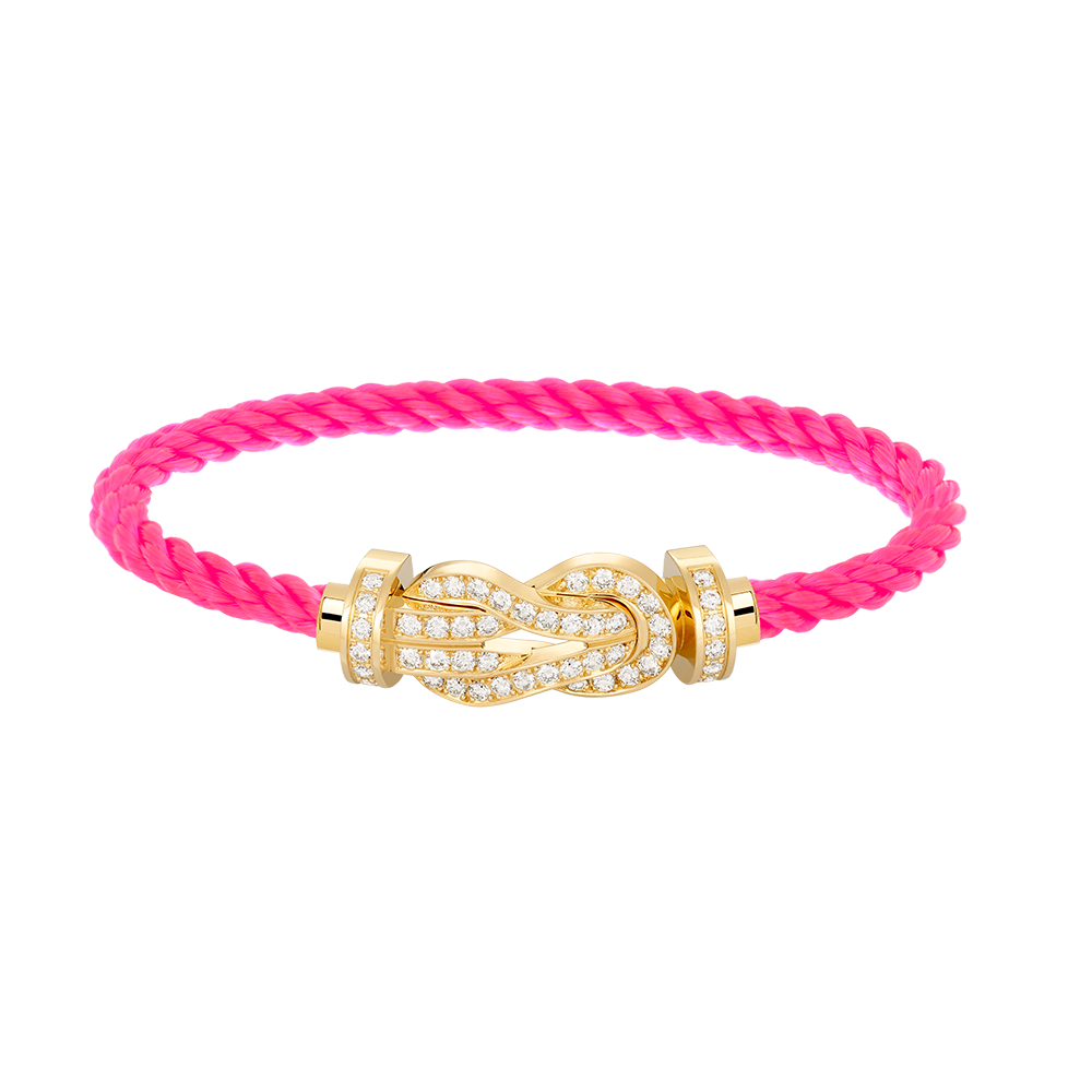[Luxery]CHANCE LARGE 8 FIGURE BUCKLE FULLDIAMOND BRACELET GOLD