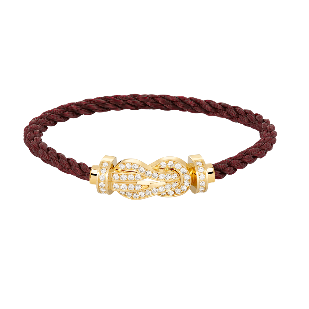 [Luxery]CHANCE LARGE 8 FIGURE BUCKLE FULLDIAMOND BRACELET GOLD