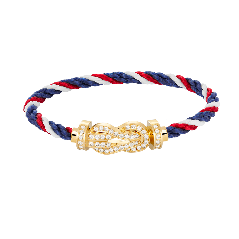 [Luxery]CHANCE LARGE 8 FIGURE BUCKLE FULLDIAMOND BRACELET GOLD