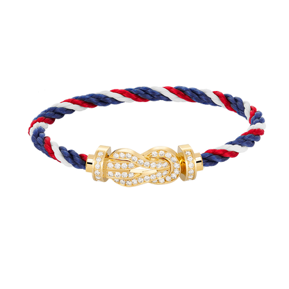 [Luxery]CHANCE LARGE 8 FIGURE BUCKLE FULLDIAMOND BRACELET GOLD
