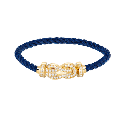 [Luxery]CHANCE LARGE 8 FIGURE BUCKLE FULLDIAMOND BRACELET GOLD