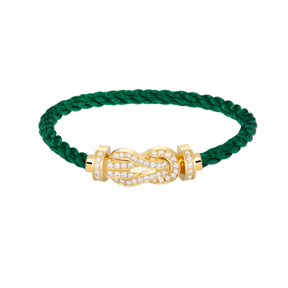 [Luxery]CHANCE LARGE 8 FIGURE BUCKLE FULLDIAMOND BRACELET GOLD