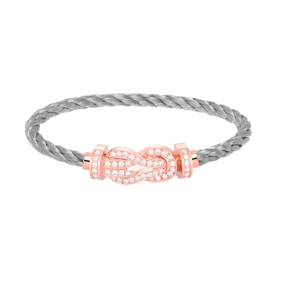 [Luxery]CHANCE LARGE 8 FIGURE BUCKLE FULL DIAMOND BRACELET ROSE GOLD