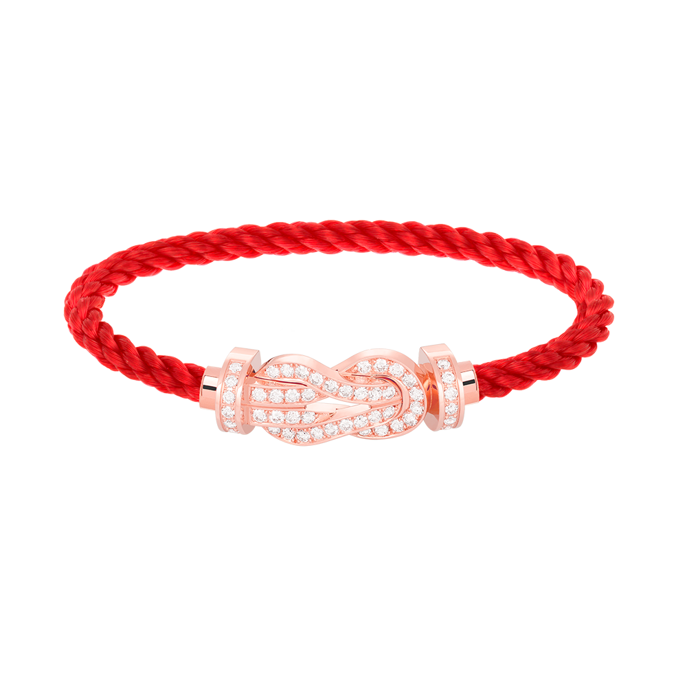 [Luxery]CHANCE LARGE 8 FIGURE BUCKLE FULL DIAMOND BRACELET ROSE GOLD