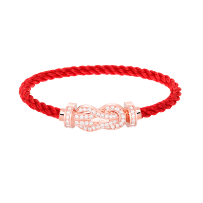 [Luxery]CHANCE LARGE 8 FIGURE BUCKLE FULL DIAMOND BRACELET ROSE GOLD