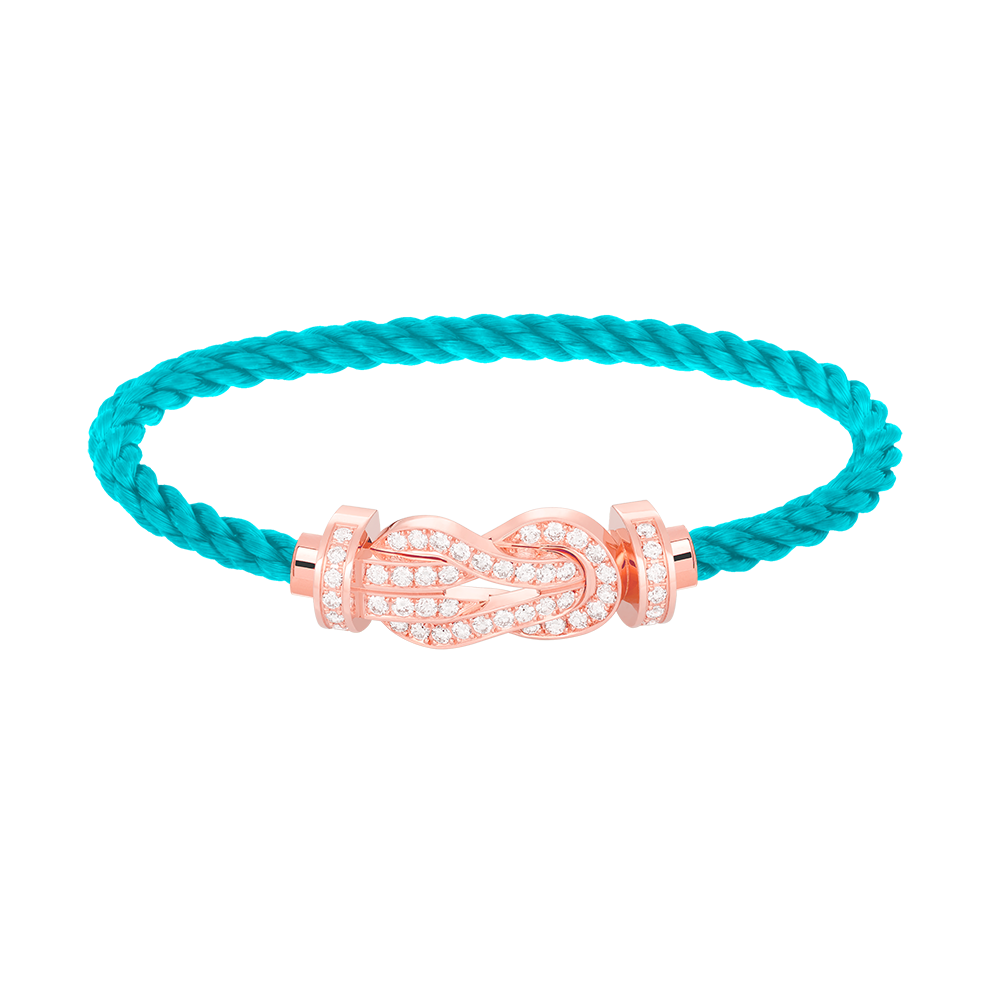 [Luxery]CHANCE LARGE 8 FIGURE BUCKLE FULL DIAMOND BRACELET ROSE GOLD