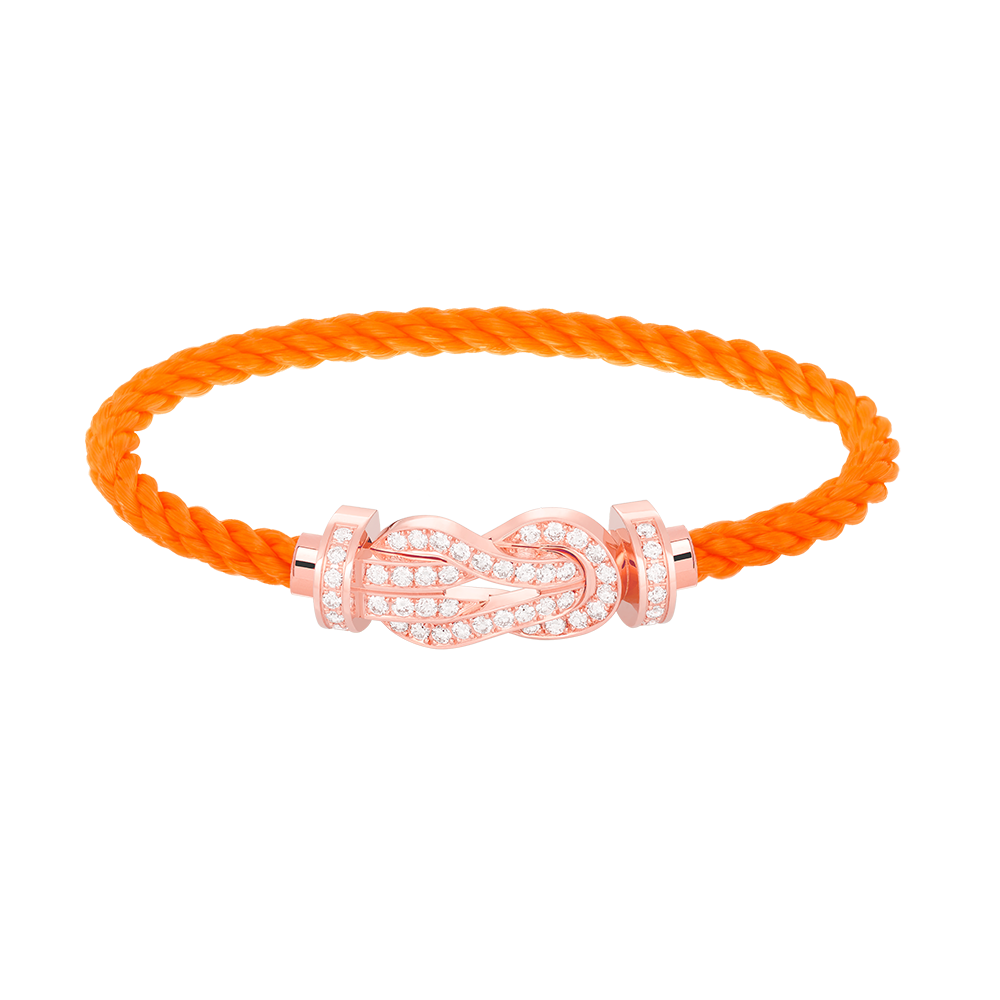 [Luxery]CHANCE LARGE 8 FIGURE BUCKLE FULL DIAMOND BRACELET ROSE GOLD