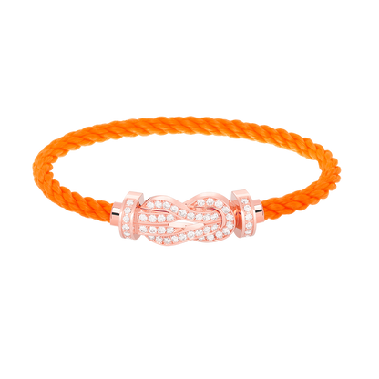 [Luxery]CHANCE LARGE 8 FIGURE BUCKLE FULL DIAMOND BRACELET ROSE GOLD