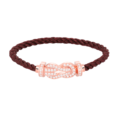 [Luxery]CHANCE LARGE 8 FIGURE BUCKLE FULL DIAMOND BRACELET ROSE GOLD