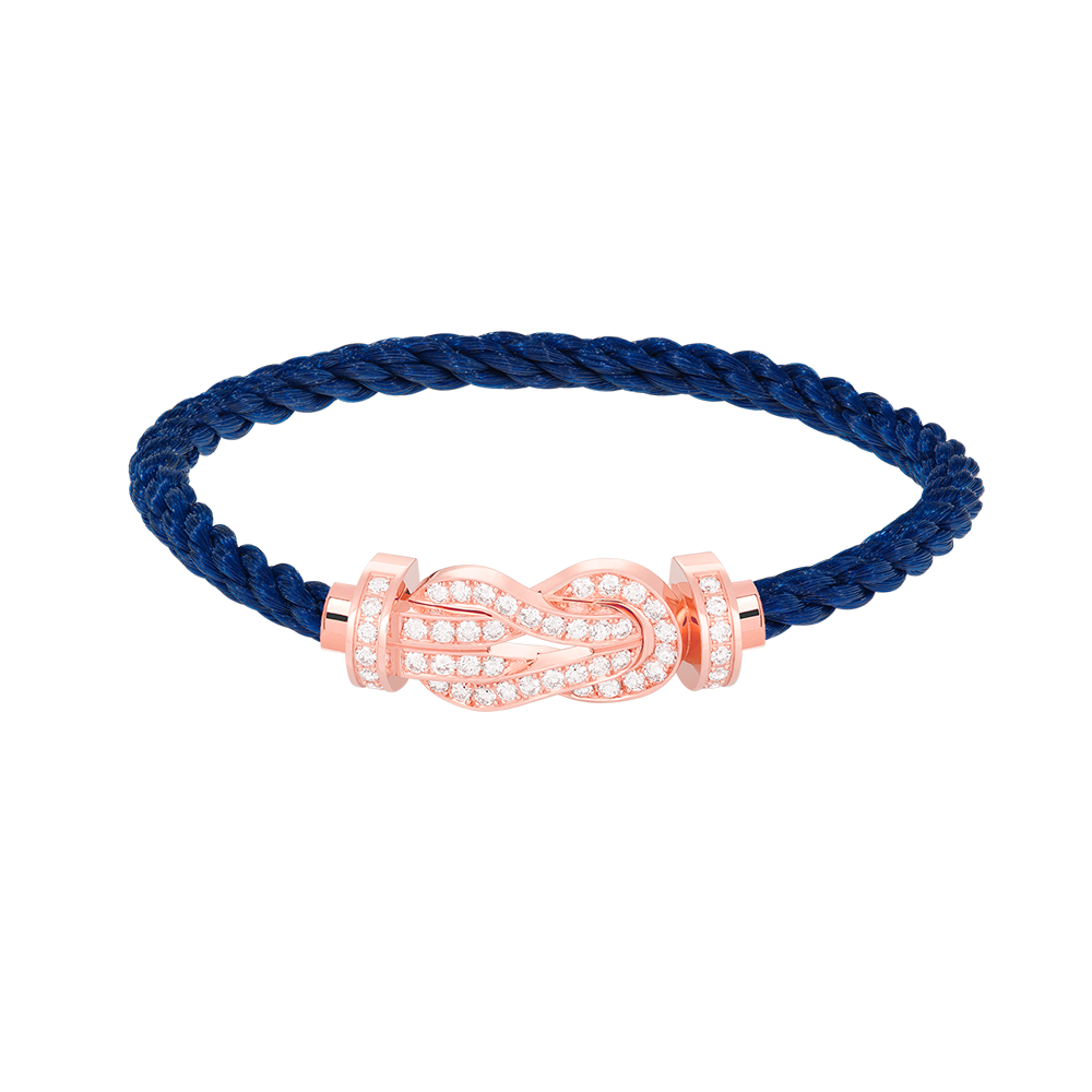 [Luxery]CHANCE LARGE 8 FIGURE BUCKLE FULL DIAMOND BRACELET ROSE GOLD