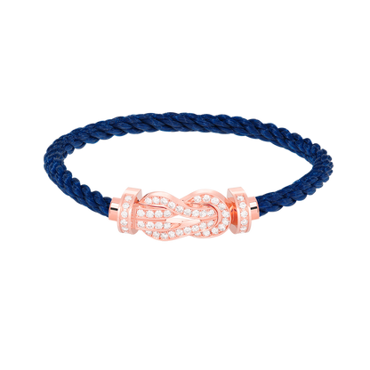 [Luxery]CHANCE LARGE 8 FIGURE BUCKLE FULL DIAMOND BRACELET ROSE GOLD