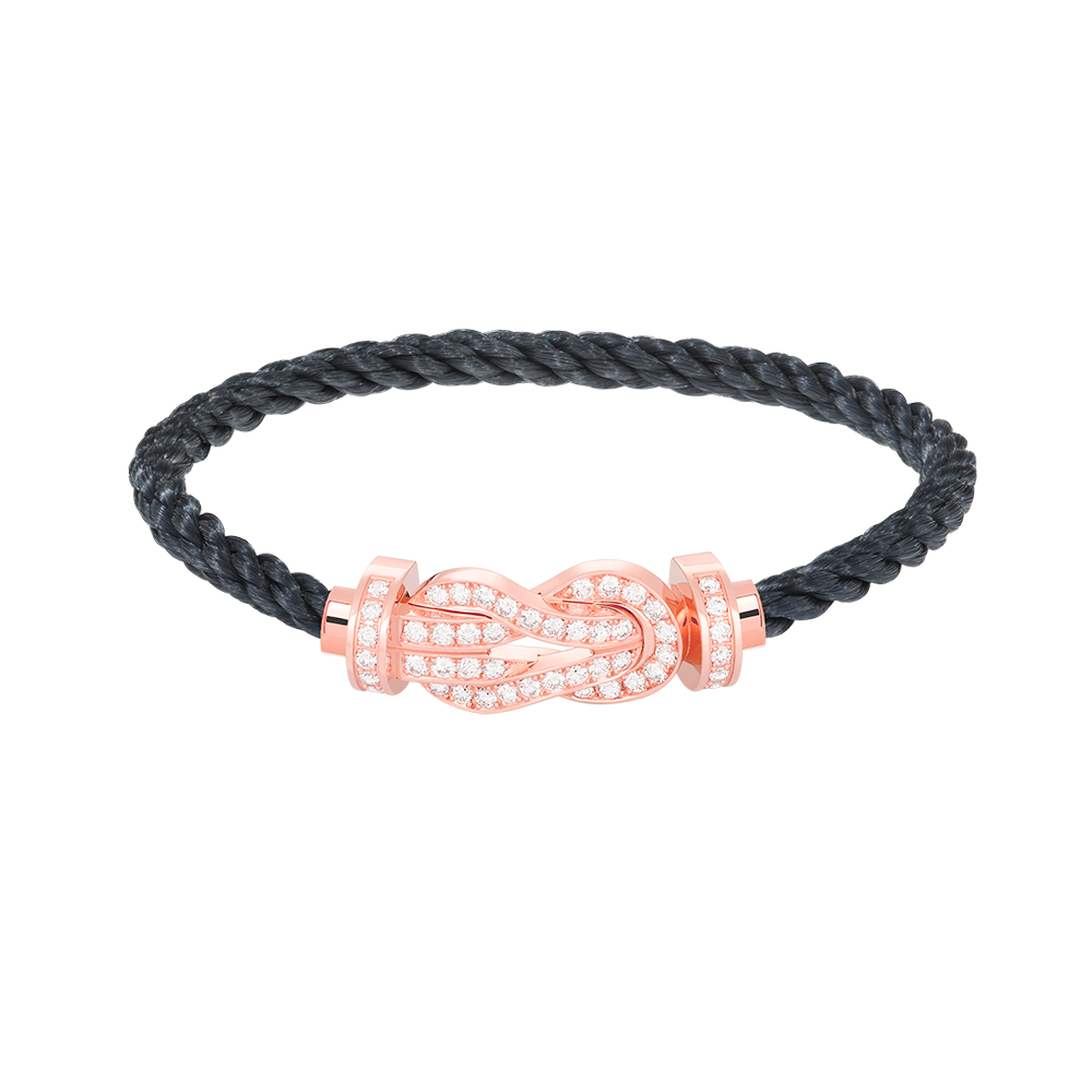 [Luxery]CHANCE LARGE 8 FIGURE BUCKLE FULL DIAMOND BRACELET ROSE GOLD