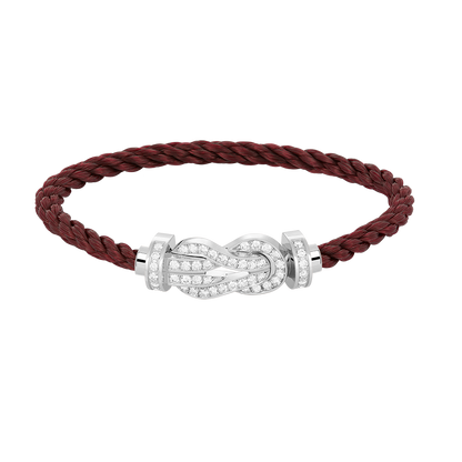 [Luxery]CHANCE LARGE 8 FIGURE BUCKLE FULL DIAMOND BRACELET SILVER