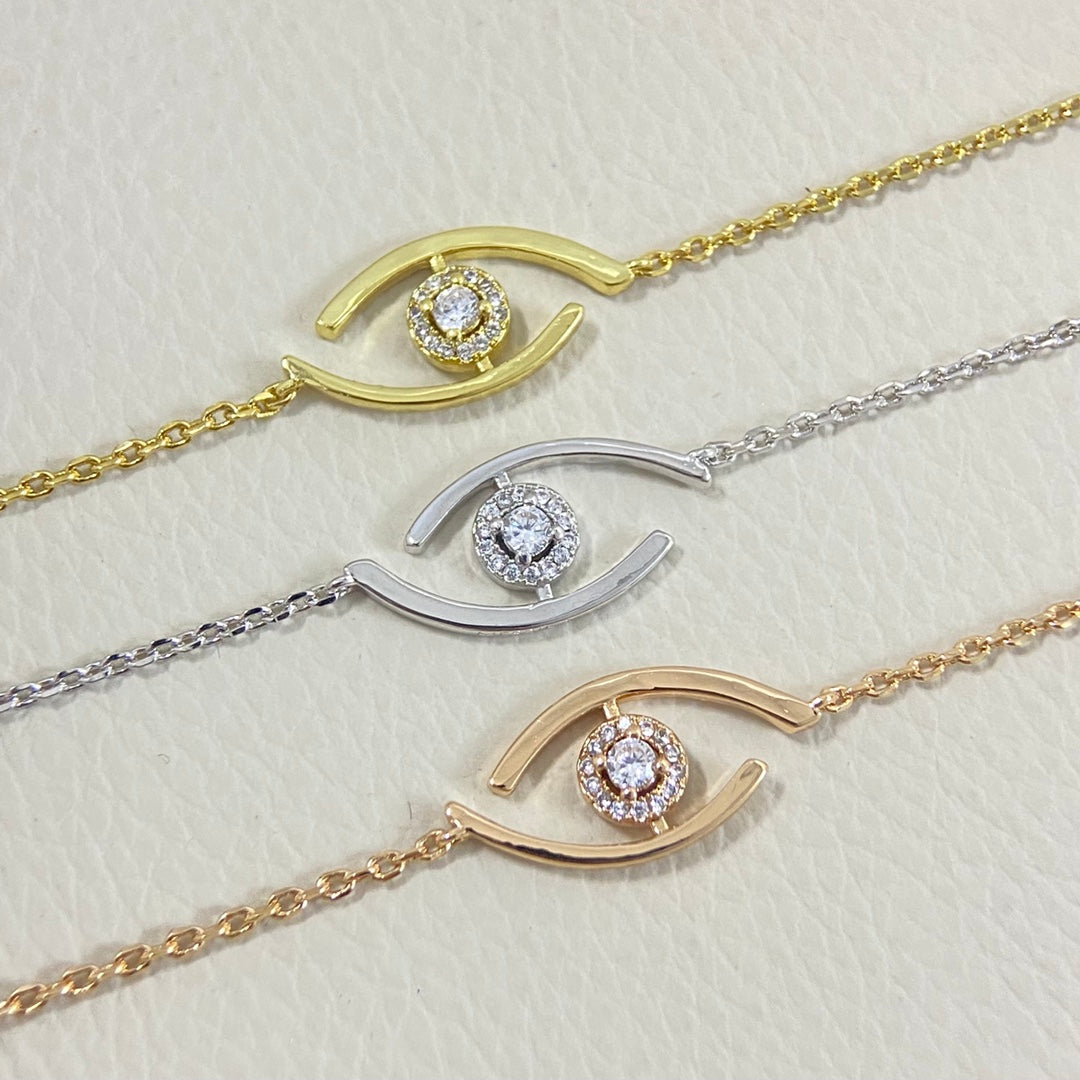 [Luxery]Demo Eye Pave-Set Diamond Bracelet