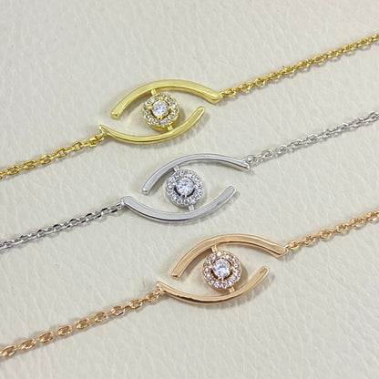 [Luxery]Demo Eye Pave-Set Diamond Bracelet