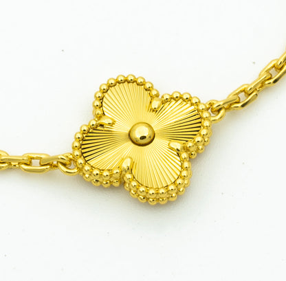 [Luxery] CLOVER 5 MOTIF LASER BRACELET COLLECTION
