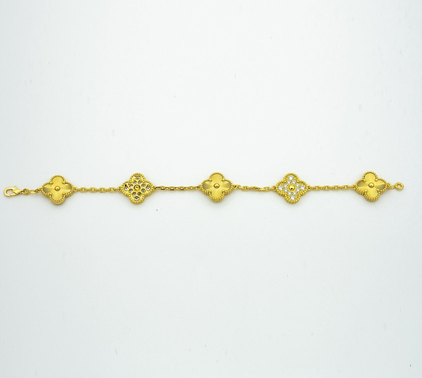 [Luxery] CLOVER 5 MOTIF LASER BRACELET COLLECTION