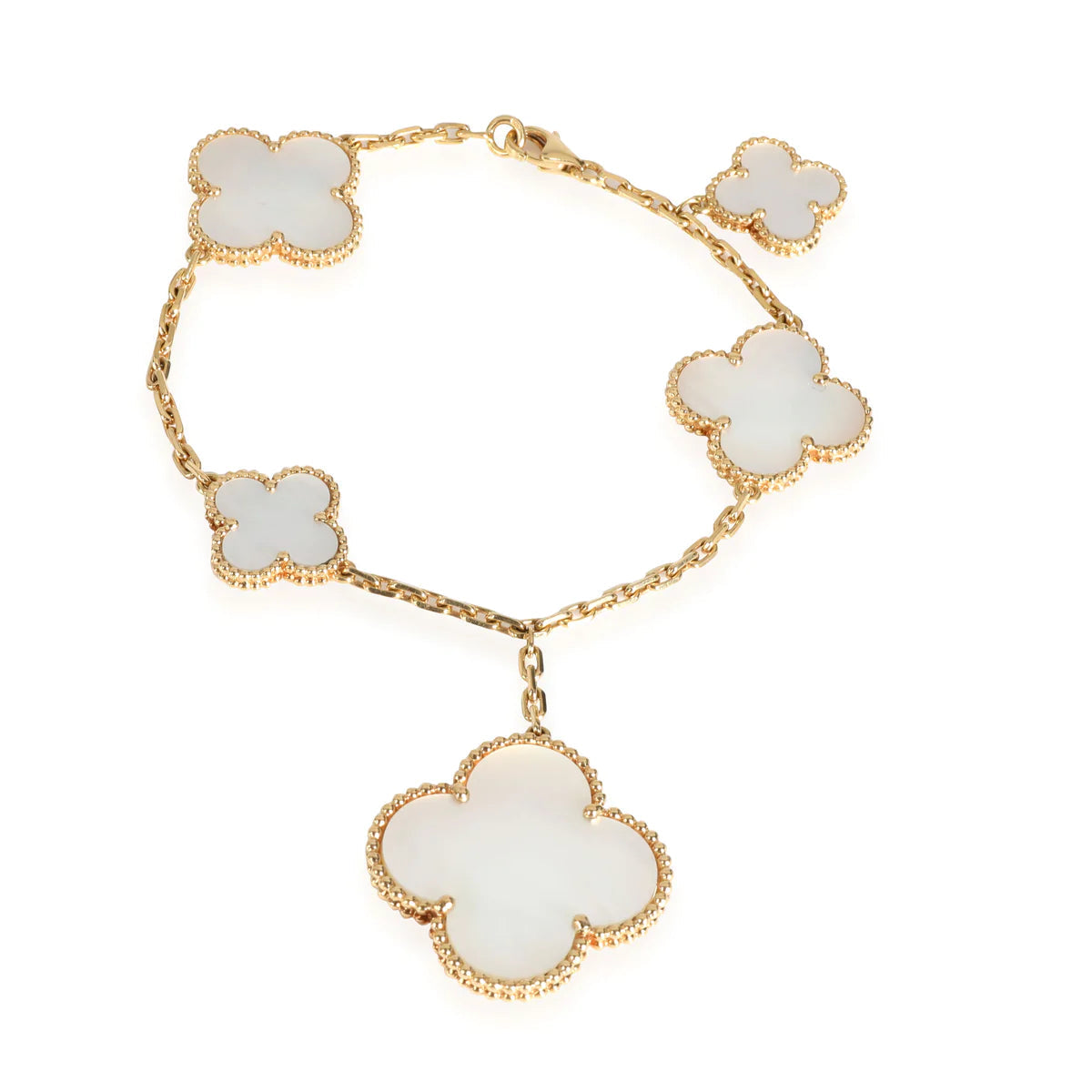 [Luxery]MAGIC CLOVER MOP GOLD BRACELET 5 MOTIFS