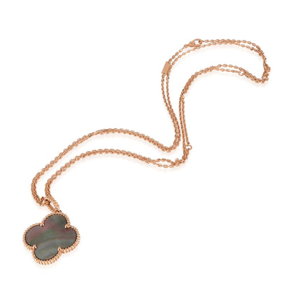 [Luxery]CLOVER 25MM GOLD DARK MOP BIG CLOVER NECKLACE