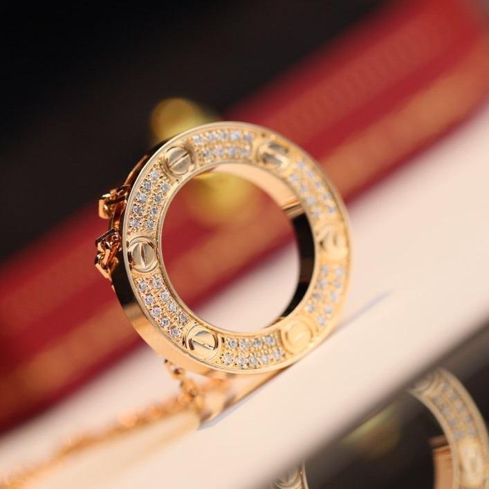 [Luxery]LOVE NECKLACE ADJUSTABLE ROSE GOLD