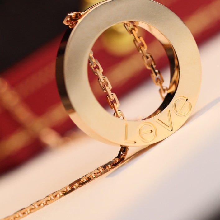 [Luxery]LOVE NECKLACE ADJUSTABLE ROSE GOLD