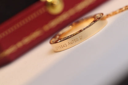 [Luxery]LOVE NECKLACE ADJUSTABLE ROSE GOLD