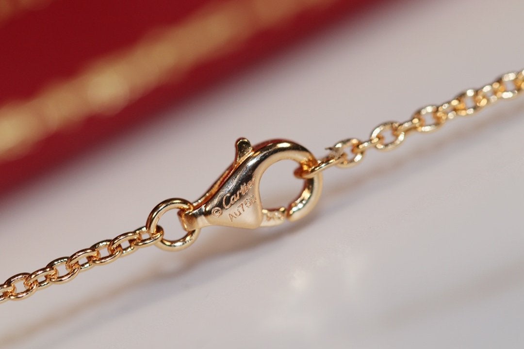 [Luxery]LOVE NECKLACE PINK GOLD AND SILVER
