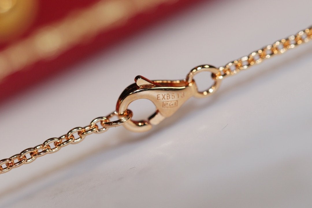 [Luxery]LOVE NECKLACE PINK GOLD AND SILVER