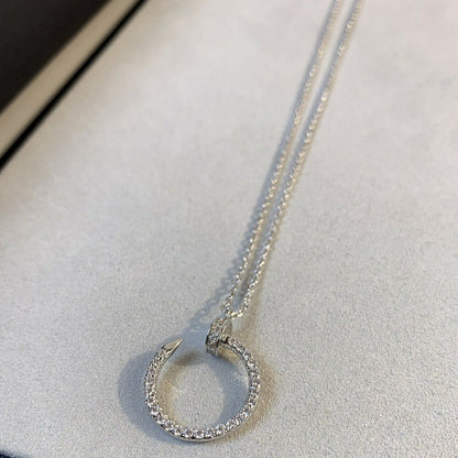 [Luxery]JUSTE NECKLACE SILVER DIAMONDS