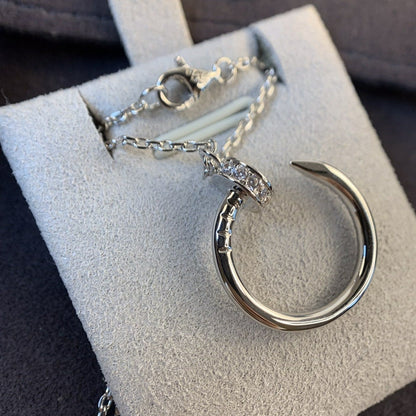 [Luxery]JUSTE NECKLACE SILVER DIAMONDS