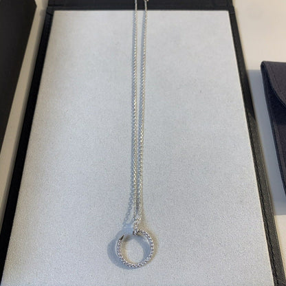 [Luxery]JUSTE NECKLACE SILVER DIAMONDS