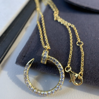 [Luxery]JUSTE NECKLACE GOLD DIAMONDS