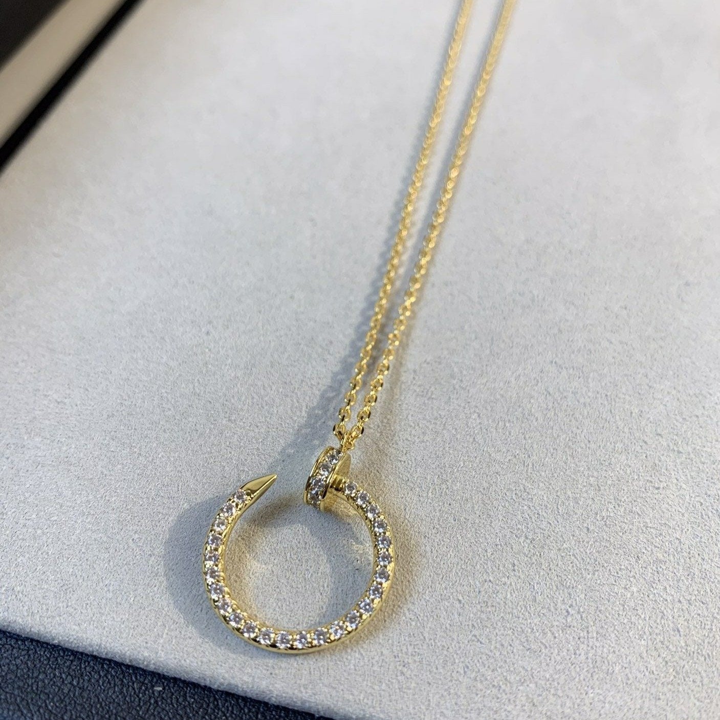 [Luxery]JUSTE NECKLACE GOLD DIAMONDS