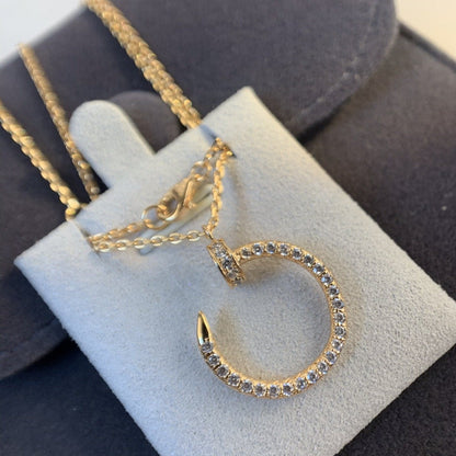 [Luxery]JUSTE NECKLACE PINK GOLD DIAMONDS