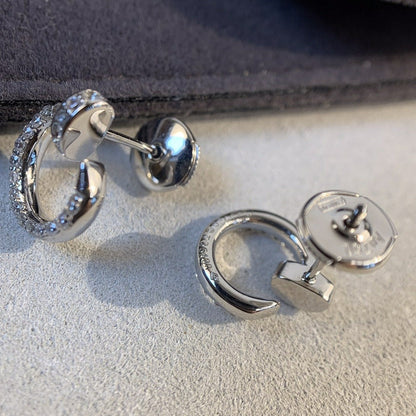 [Luxery]JUSTE EARRINGS SILVER DIAMONDS