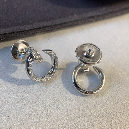 [Luxery]JUSTE EARRINGS SILVER DIAMONDS