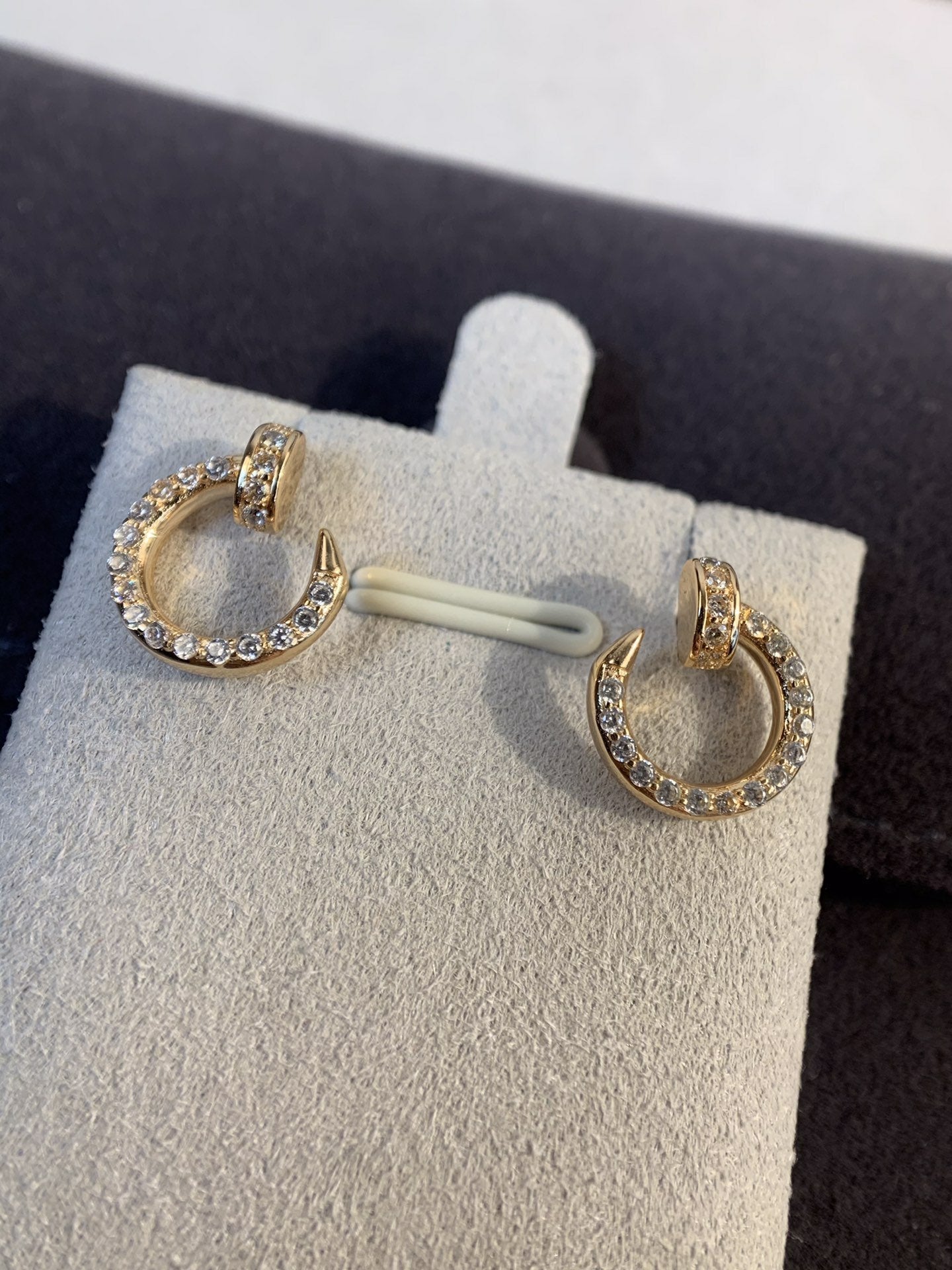 [Luxery]JUSTE EARRINGS GOLD DIAMONDS