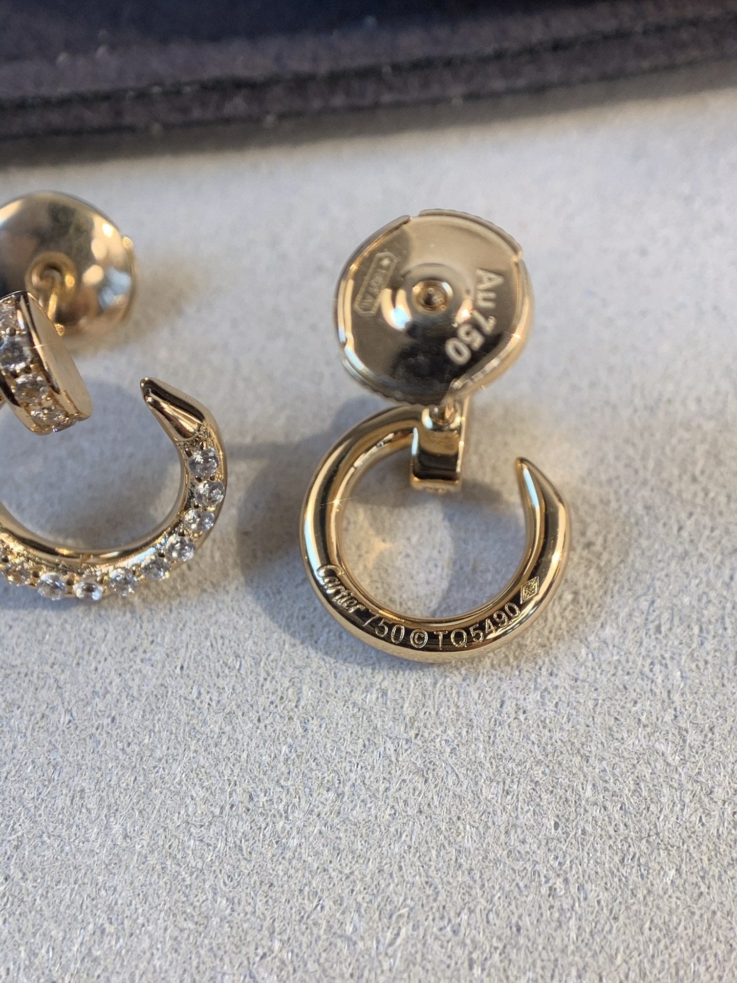 [Luxery]JUSTE EARRINGS GOLD DIAMONDS